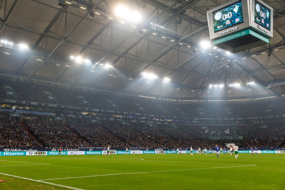 Videowürfel auf Schalke